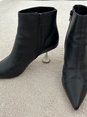 Women leather short boot